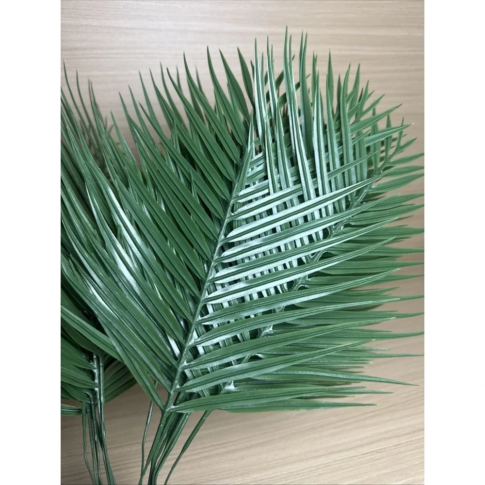 20Pcs Artificial Palm Leaves Tropical Plant Single Pieces Green Arrangement